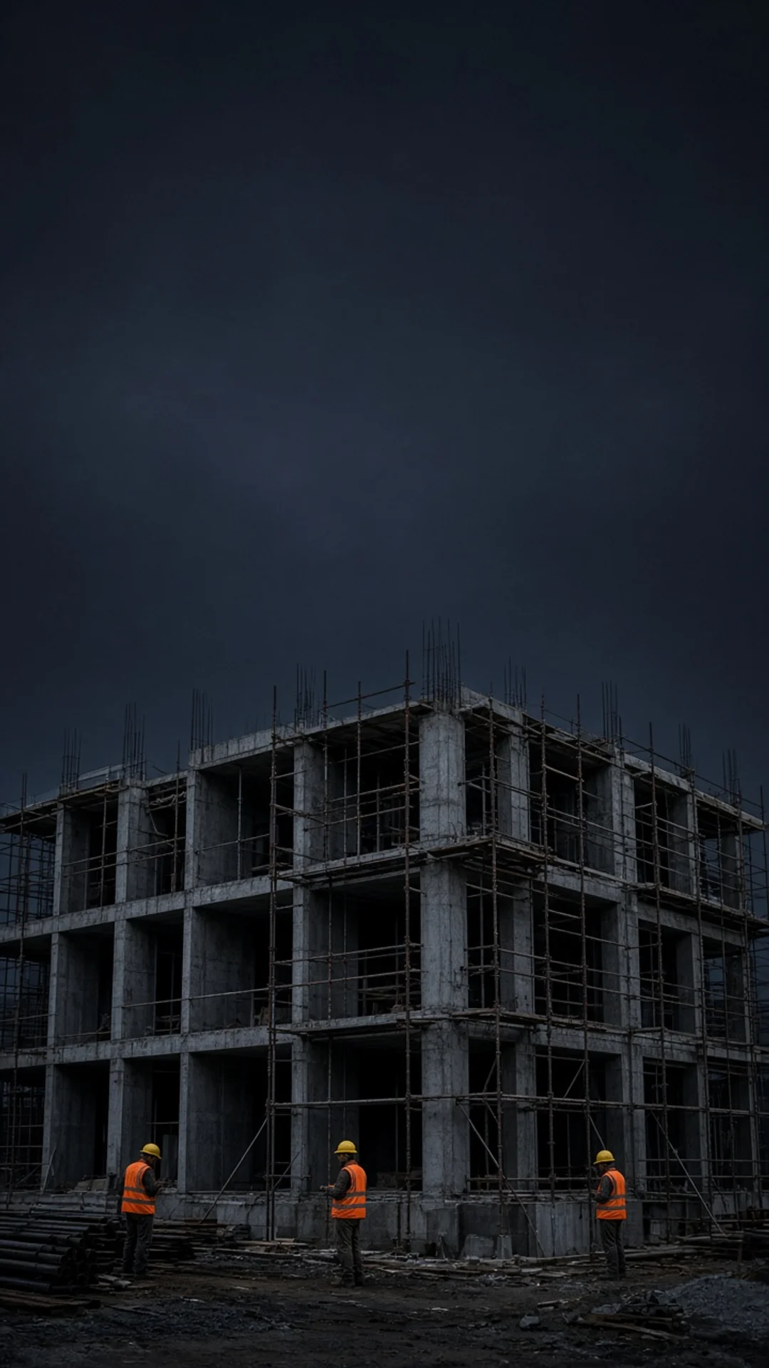 Neubau im Rohbau
